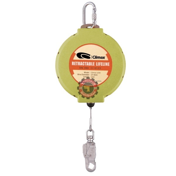 Dispositif anti chute 4 mm à rappel automatique - câble galvanisé
