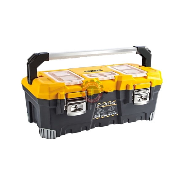 Boîte à outils complète avec poignée en aluminium