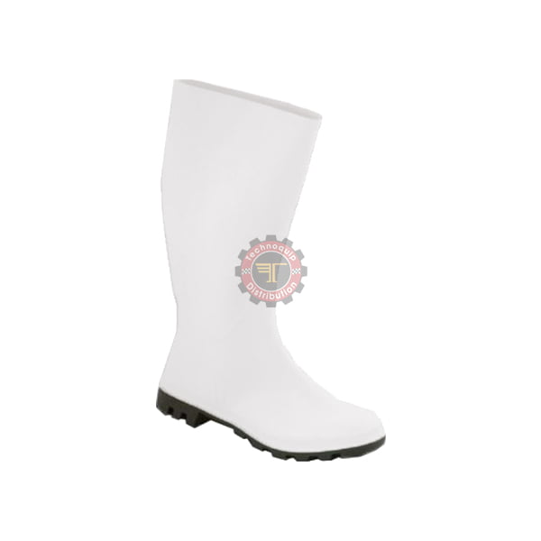 Botte PVC blanche sans sécurité