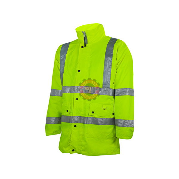 Parka fluo réfléchissante 4 bandes