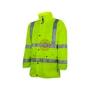 Parka fluo réfléchissante 4 bandes