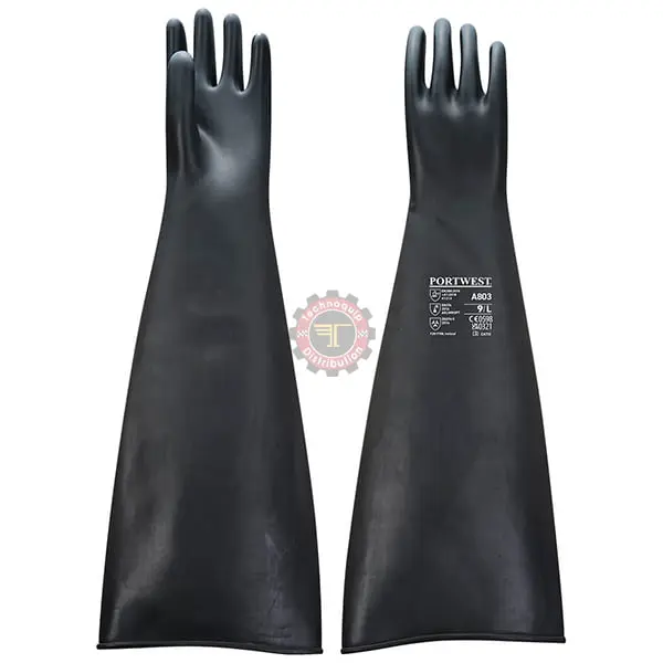 Gant caoutchouc latex lourd 60CM A803 