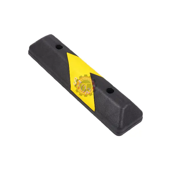 Butée de roue noir jaune 