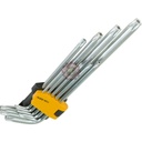 Jeu de 9 clés torx bras extra long