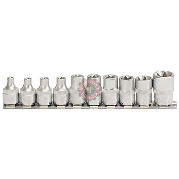Rail de 10 douilles ULTIMATE® TORX® 3/8"