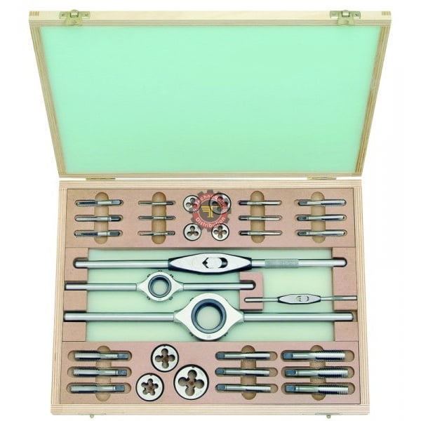 Coffret tarauds filières au pouce 31 pièces