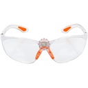 Lunettes de protection orange transparente