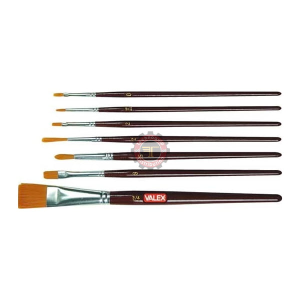 Jeu de 7 pinceaux filet