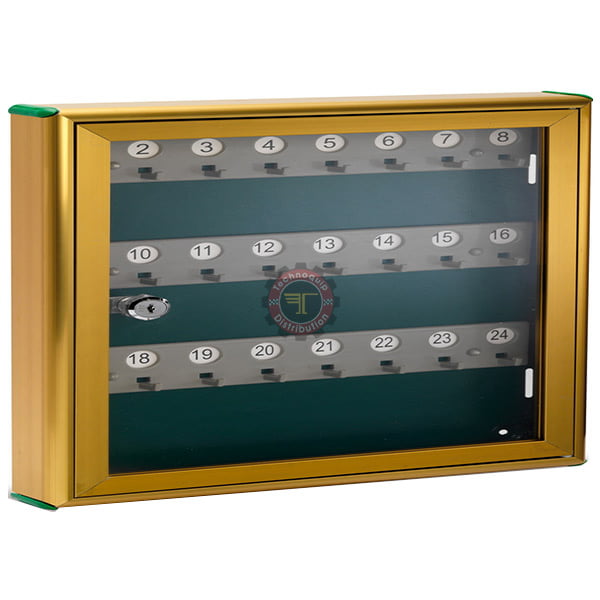 Vitrine porte-clés en aluminium
