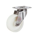 Roue pivotante en polyamide avec plaque 192