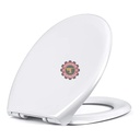 Abattant polypropylène blanc plastique