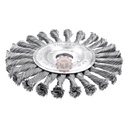 Brosse métallique circulaire torsadé industriel