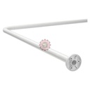 Tringles rideaux d'angle 80x80CM
