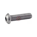 Vis à métaux inox tête bombée six pans creux
