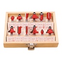 Coffret fraise défonceuse 6MM 12 pièces