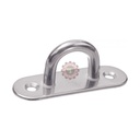 Pontet sur platine oblong embouti & soudé Inox A2