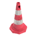 Cône signalisation PVC 50 cm zeplin