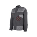 Veste de travail gris-orange 4 poches 