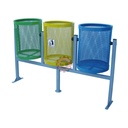 Poubelle tri sélectif basculant 150L