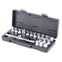 Jeu d'embouts de vidange 3/8" CrV